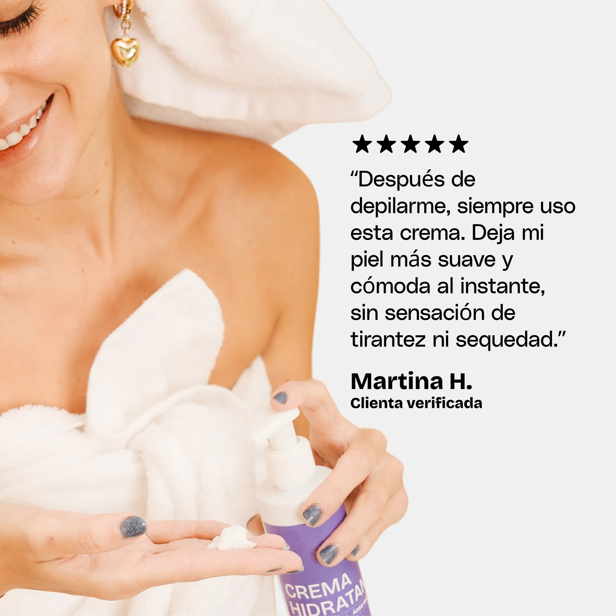 Crema Humectante 5 en 1 Post-Depilatoria (200ml)