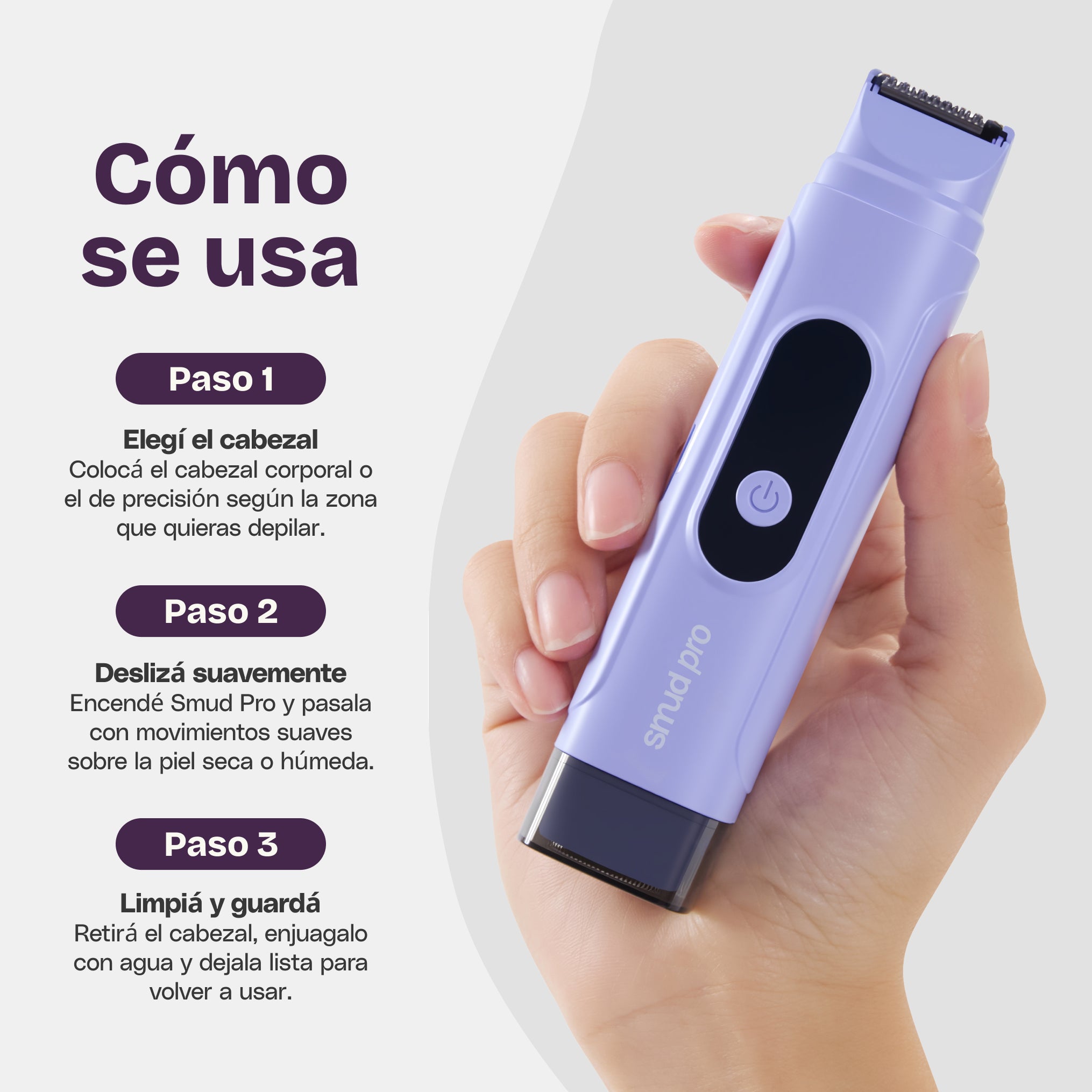 Depiladora Facial Corporal Smud Pro
