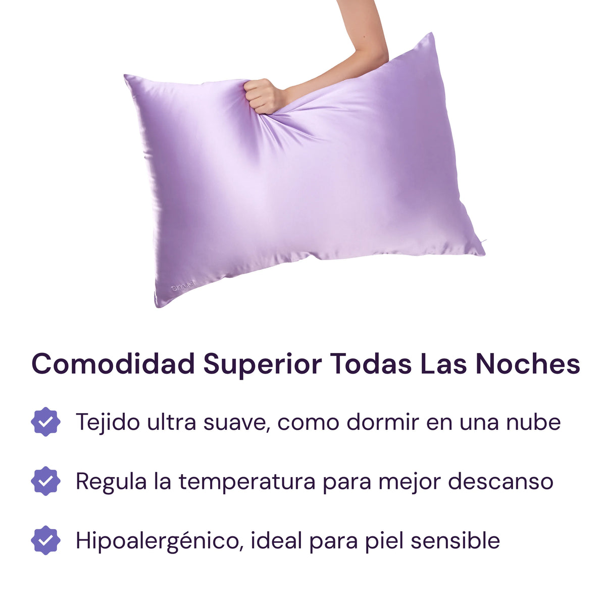 Smud Sleep® Funda de Almohada de Seda